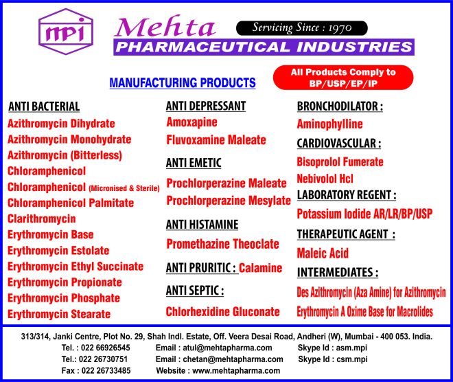 Mehta Pharmaceuticals